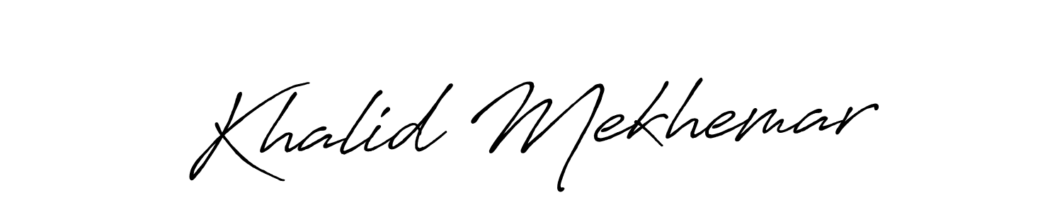 How to Draw Khalid Mekhemar signature style? Antro_Vectra_Bolder is a latest design signature styles for name Khalid Mekhemar. Khalid Mekhemar signature style 7 images and pictures png