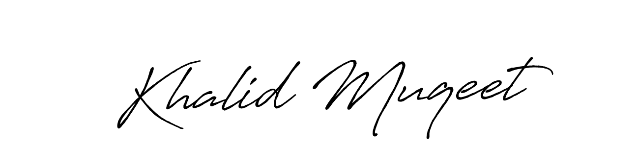 if you are searching for the best signature style for your name Khalid Muqeet. so please give up your signature search. here we have designed multiple signature styles  using Antro_Vectra_Bolder. Khalid Muqeet signature style 7 images and pictures png