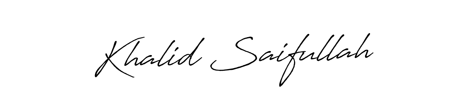 Make a beautiful signature design for name Khalid Saifullah. Use this online signature maker to create a handwritten signature for free. Khalid Saifullah signature style 7 images and pictures png