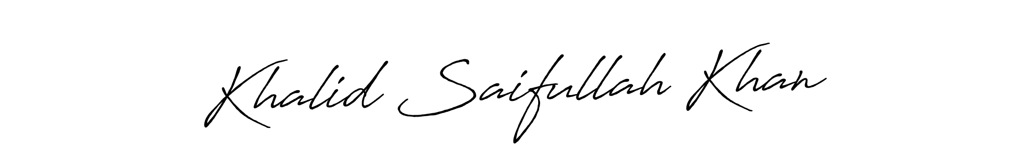 Also we have Khalid Saifullah Khan name is the best signature style. Create professional handwritten signature collection using Antro_Vectra_Bolder autograph style. Khalid Saifullah Khan signature style 7 images and pictures png