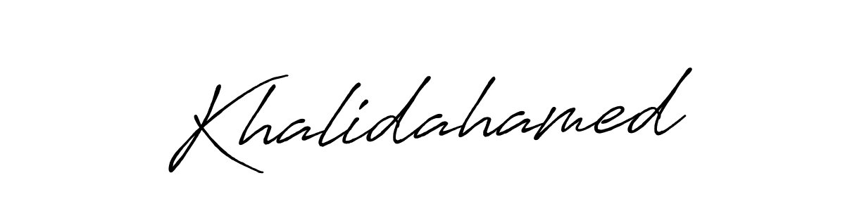 Also You can easily find your signature by using the search form. We will create Khalidahamed name handwritten signature images for you free of cost using Antro_Vectra_Bolder sign style. Khalidahamed signature style 7 images and pictures png