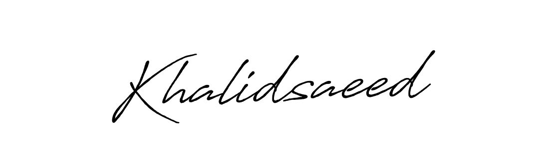 This is the best signature style for the Khalidsaeed name. Also you like these signature font (Antro_Vectra_Bolder). Mix name signature. Khalidsaeed signature style 7 images and pictures png