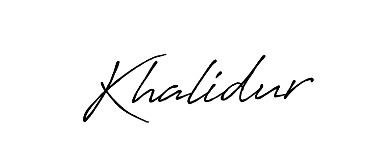 Make a beautiful signature design for name Khalidur. Use this online signature maker to create a handwritten signature for free. Khalidur signature style 7 images and pictures png