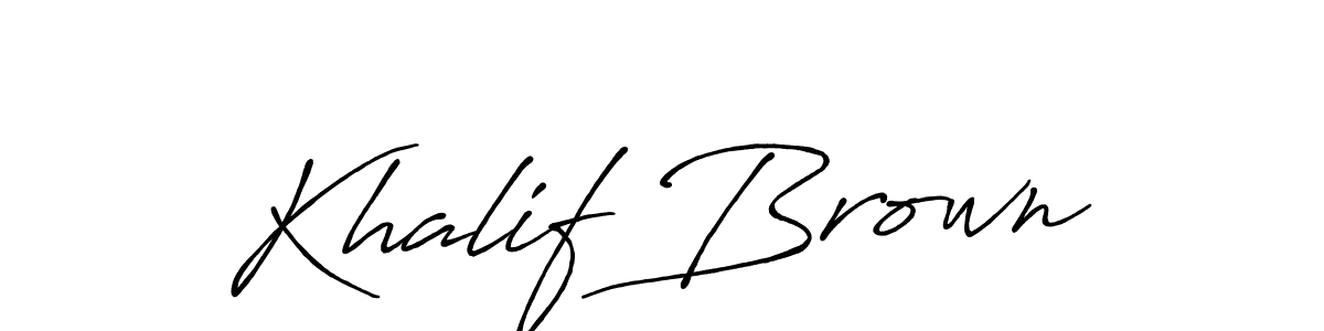 Also we have Khalif Brown name is the best signature style. Create professional handwritten signature collection using Antro_Vectra_Bolder autograph style. Khalif Brown signature style 7 images and pictures png