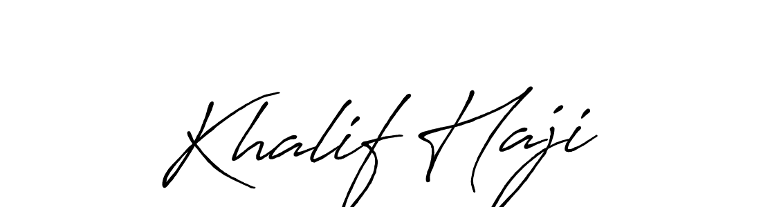 if you are searching for the best signature style for your name Khalif Haji. so please give up your signature search. here we have designed multiple signature styles  using Antro_Vectra_Bolder. Khalif Haji signature style 7 images and pictures png