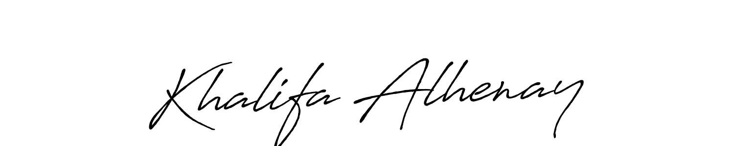 if you are searching for the best signature style for your name Khalifa Alhenay. so please give up your signature search. here we have designed multiple signature styles  using Antro_Vectra_Bolder. Khalifa Alhenay signature style 7 images and pictures png