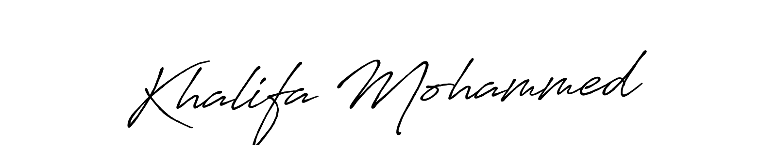 It looks lik you need a new signature style for name Khalifa Mohammed. Design unique handwritten (Antro_Vectra_Bolder) signature with our free signature maker in just a few clicks. Khalifa Mohammed signature style 7 images and pictures png