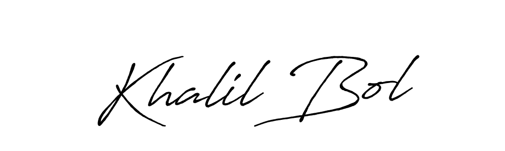 You can use this online signature creator to create a handwritten signature for the name Khalil Bol. This is the best online autograph maker. Khalil Bol signature style 7 images and pictures png