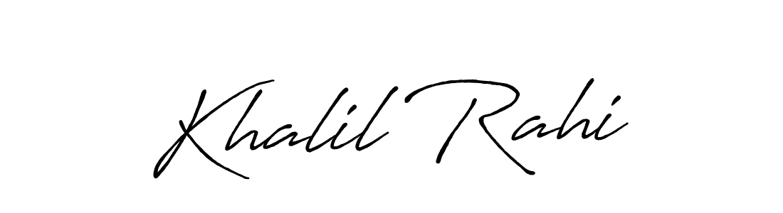 How to Draw Khalil Rahi signature style? Antro_Vectra_Bolder is a latest design signature styles for name Khalil Rahi. Khalil Rahi signature style 7 images and pictures png