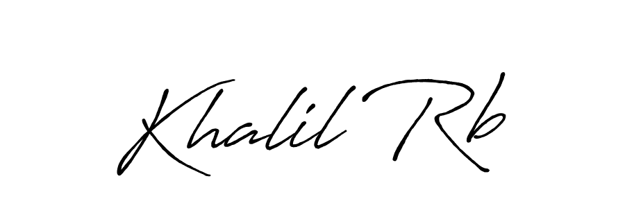 It looks lik you need a new signature style for name Khalil Rb. Design unique handwritten (Antro_Vectra_Bolder) signature with our free signature maker in just a few clicks. Khalil Rb signature style 7 images and pictures png