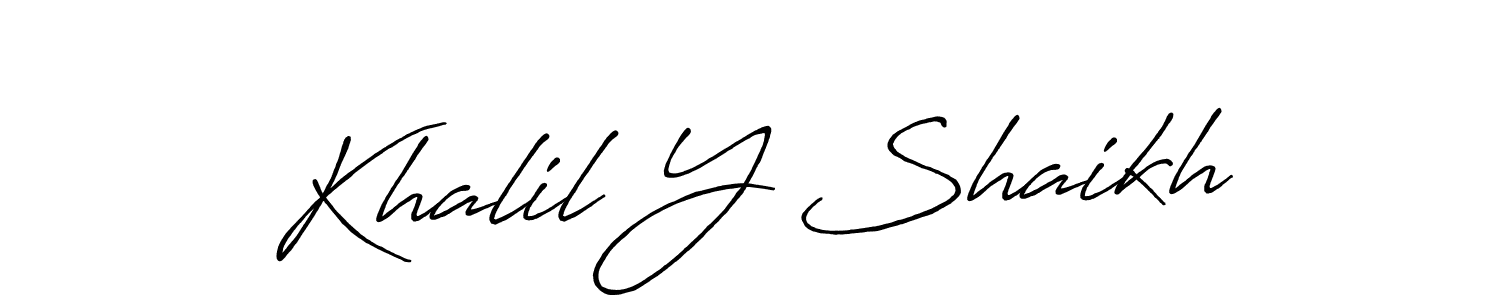 if you are searching for the best signature style for your name Khalil Y Shaikh. so please give up your signature search. here we have designed multiple signature styles  using Antro_Vectra_Bolder. Khalil Y Shaikh signature style 7 images and pictures png