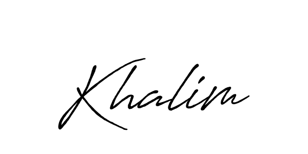 Also we have Khalim name is the best signature style. Create professional handwritten signature collection using Antro_Vectra_Bolder autograph style. Khalim signature style 7 images and pictures png