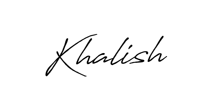 Once you've used our free online signature maker to create your best signature Antro_Vectra_Bolder style, it's time to enjoy all of the benefits that Khalish name signing documents. Khalish signature style 7 images and pictures png