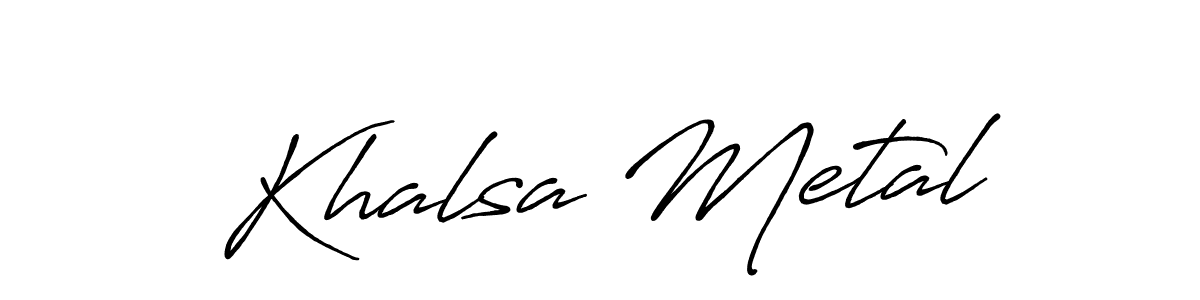 Make a beautiful signature design for name Khalsa Metal. Use this online signature maker to create a handwritten signature for free. Khalsa Metal signature style 7 images and pictures png