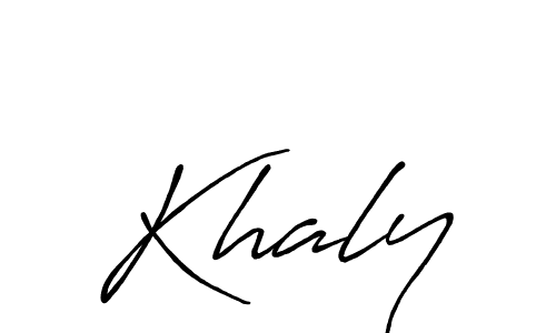 if you are searching for the best signature style for your name Khaly. so please give up your signature search. here we have designed multiple signature styles  using Antro_Vectra_Bolder. Khaly signature style 7 images and pictures png