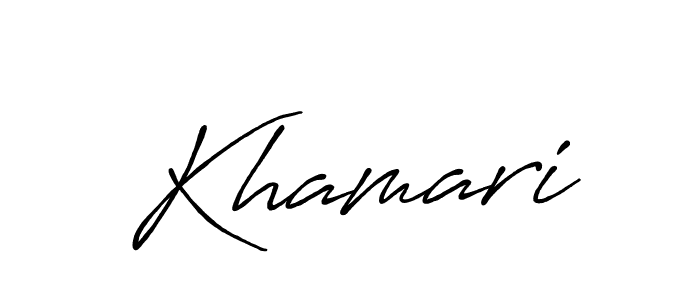 You can use this online signature creator to create a handwritten signature for the name Khamari. This is the best online autograph maker. Khamari signature style 7 images and pictures png