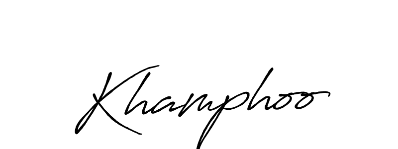 Once you've used our free online signature maker to create your best signature Antro_Vectra_Bolder style, it's time to enjoy all of the benefits that Khamphoo name signing documents. Khamphoo signature style 7 images and pictures png
