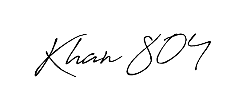 Design your own signature with our free online signature maker. With this signature software, you can create a handwritten (Antro_Vectra_Bolder) signature for name Khan 804. Khan 804 signature style 7 images and pictures png