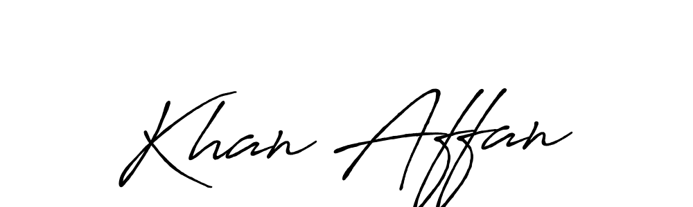 Similarly Antro_Vectra_Bolder is the best handwritten signature design. Signature creator online .You can use it as an online autograph creator for name Khan Affan. Khan Affan signature style 7 images and pictures png