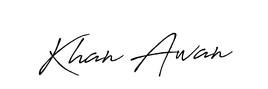 How to Draw Khan Awan signature style? Antro_Vectra_Bolder is a latest design signature styles for name Khan Awan. Khan Awan signature style 7 images and pictures png