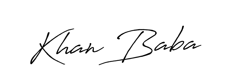 Also You can easily find your signature by using the search form. We will create Khan Baba name handwritten signature images for you free of cost using Antro_Vectra_Bolder sign style. Khan Baba signature style 7 images and pictures png
