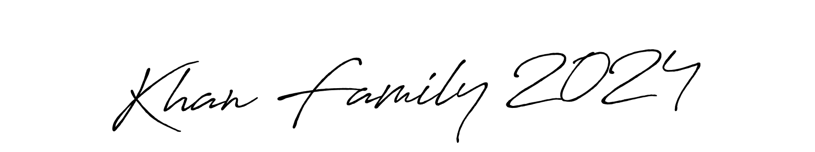 Use a signature maker to create a handwritten signature online. With this signature software, you can design (Antro_Vectra_Bolder) your own signature for name Khan Family 2024. Khan Family 2024 signature style 7 images and pictures png