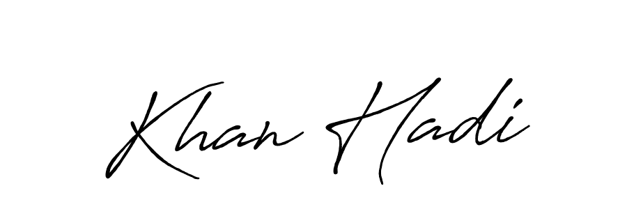 You can use this online signature creator to create a handwritten signature for the name Khan Hadi. This is the best online autograph maker. Khan Hadi signature style 7 images and pictures png
