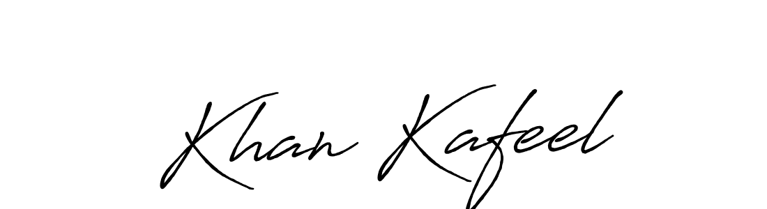Antro_Vectra_Bolder is a professional signature style that is perfect for those who want to add a touch of class to their signature. It is also a great choice for those who want to make their signature more unique. Get Khan Kafeel name to fancy signature for free. Khan Kafeel signature style 7 images and pictures png