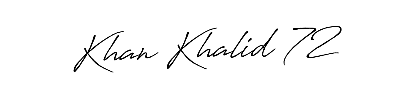 if you are searching for the best signature style for your name Khan Khalid 72. so please give up your signature search. here we have designed multiple signature styles  using Antro_Vectra_Bolder. Khan Khalid 72 signature style 7 images and pictures png
