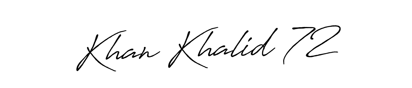 Create a beautiful signature design for name Khan Khalid 72. With this signature (Antro_Vectra_Bolder) fonts, you can make a handwritten signature for free. Khan Khalid 72 signature style 7 images and pictures png
