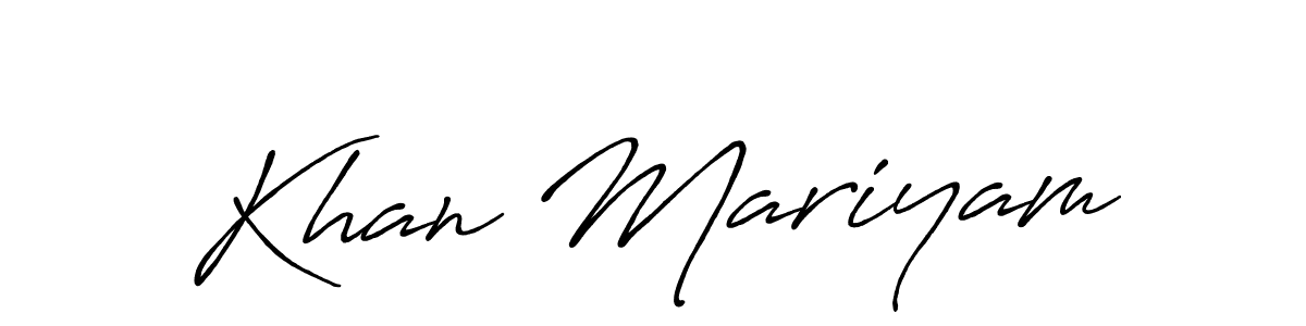 Antro_Vectra_Bolder is a professional signature style that is perfect for those who want to add a touch of class to their signature. It is also a great choice for those who want to make their signature more unique. Get Khan Mariyam name to fancy signature for free. Khan Mariyam signature style 7 images and pictures png