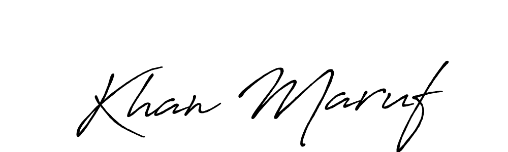 You should practise on your own different ways (Antro_Vectra_Bolder) to write your name (Khan Maruf) in signature. don't let someone else do it for you. Khan Maruf signature style 7 images and pictures png