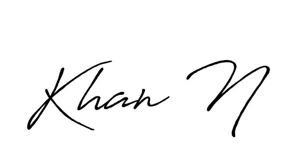 Similarly Antro_Vectra_Bolder is the best handwritten signature design. Signature creator online .You can use it as an online autograph creator for name Khan N. Khan N signature style 7 images and pictures png