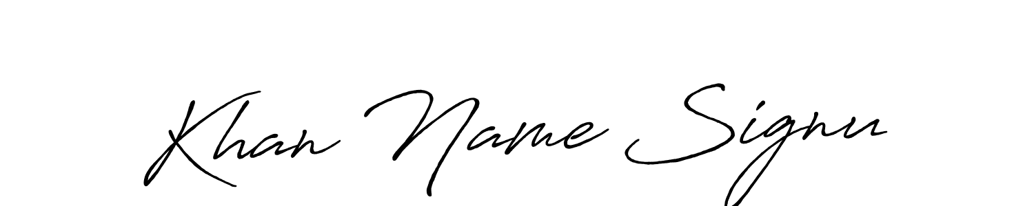 Khan Name Signu stylish signature style. Best Handwritten Sign (Antro_Vectra_Bolder) for my name. Handwritten Signature Collection Ideas for my name Khan Name Signu. Khan Name Signu signature style 7 images and pictures png