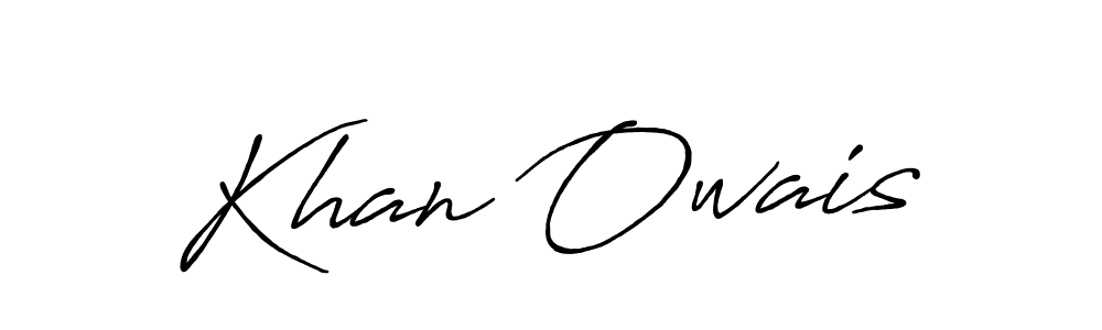 The best way (Antro_Vectra_Bolder) to make a short signature is to pick only two or three words in your name. The name Khan Owais include a total of six letters. For converting this name. Khan Owais signature style 7 images and pictures png