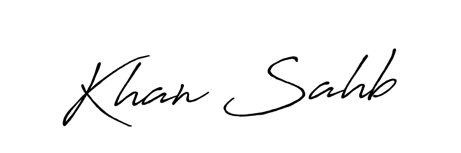 You should practise on your own different ways (Antro_Vectra_Bolder) to write your name (Khan Sahb) in signature. don't let someone else do it for you. Khan Sahb signature style 7 images and pictures png