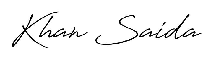 You should practise on your own different ways (Antro_Vectra_Bolder) to write your name (Khan Saida) in signature. Don't let someone else do it for you. Khan Saida signature style 7 images and pictures png