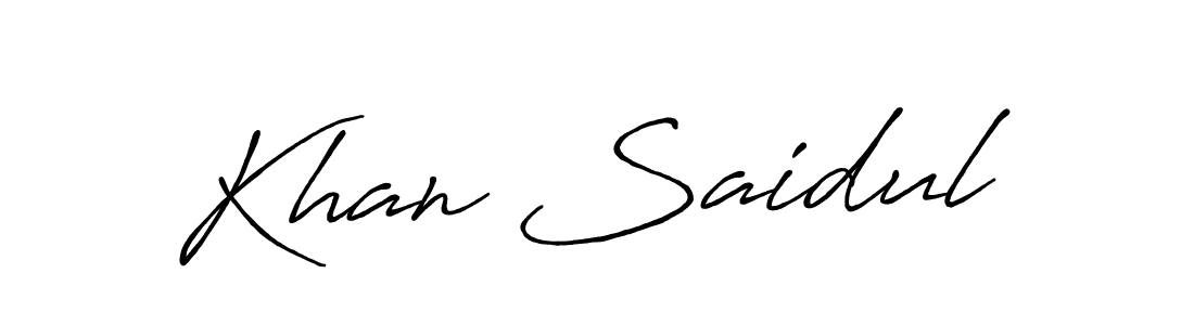Once you've used our free online signature maker to create your best signature Antro_Vectra_Bolder style, it's time to enjoy all of the benefits that Khan Saidul name signing documents. Khan Saidul signature style 7 images and pictures png
