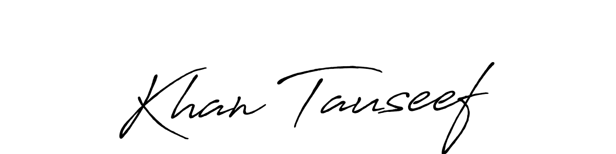 if you are searching for the best signature style for your name Khan Tauseef. so please give up your signature search. here we have designed multiple signature styles  using Antro_Vectra_Bolder. Khan Tauseef signature style 7 images and pictures png