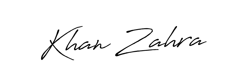 The best way (Antro_Vectra_Bolder) to make a short signature is to pick only two or three words in your name. The name Khan Zahra include a total of six letters. For converting this name. Khan Zahra signature style 7 images and pictures png