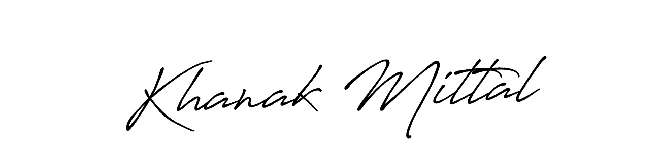 How to Draw Khanak Mittal signature style? Antro_Vectra_Bolder is a latest design signature styles for name Khanak Mittal. Khanak Mittal signature style 7 images and pictures png