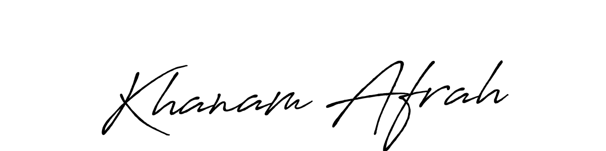 It looks lik you need a new signature style for name Khanam Afrah. Design unique handwritten (Antro_Vectra_Bolder) signature with our free signature maker in just a few clicks. Khanam Afrah signature style 7 images and pictures png
