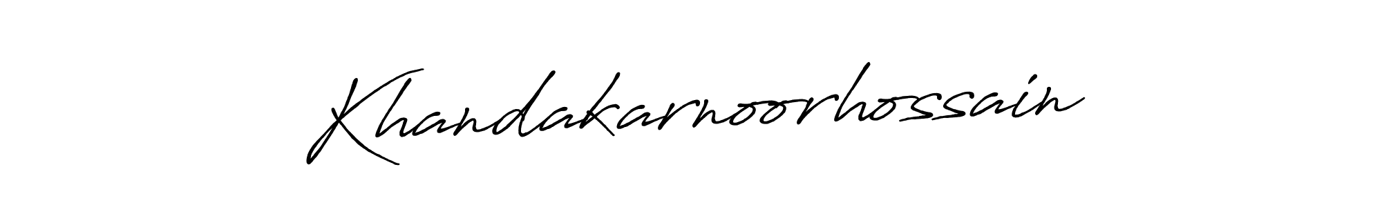 Also You can easily find your signature by using the search form. We will create Khandakarnoorhossain name handwritten signature images for you free of cost using Antro_Vectra_Bolder sign style. Khandakarnoorhossain signature style 7 images and pictures png