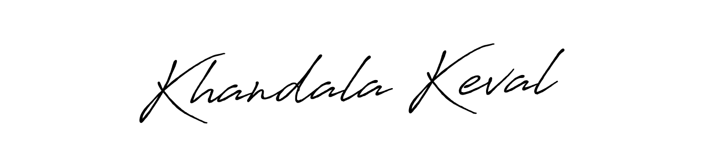 Create a beautiful signature design for name Khandala Keval. With this signature (Antro_Vectra_Bolder) fonts, you can make a handwritten signature for free. Khandala Keval signature style 7 images and pictures png