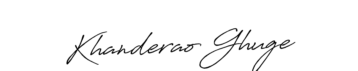 Also You can easily find your signature by using the search form. We will create Khanderao Ghuge name handwritten signature images for you free of cost using Antro_Vectra_Bolder sign style. Khanderao Ghuge signature style 7 images and pictures png