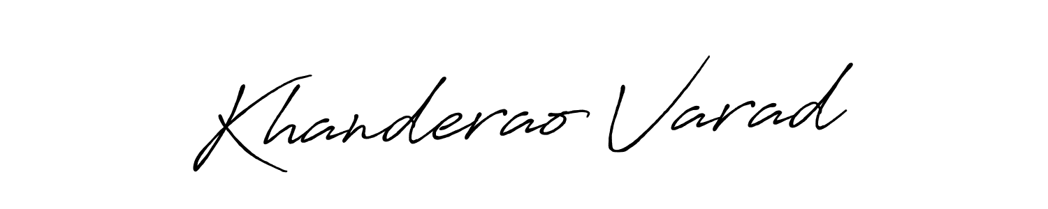 This is the best signature style for the Khanderao Varad name. Also you like these signature font (Antro_Vectra_Bolder). Mix name signature. Khanderao Varad signature style 7 images and pictures png