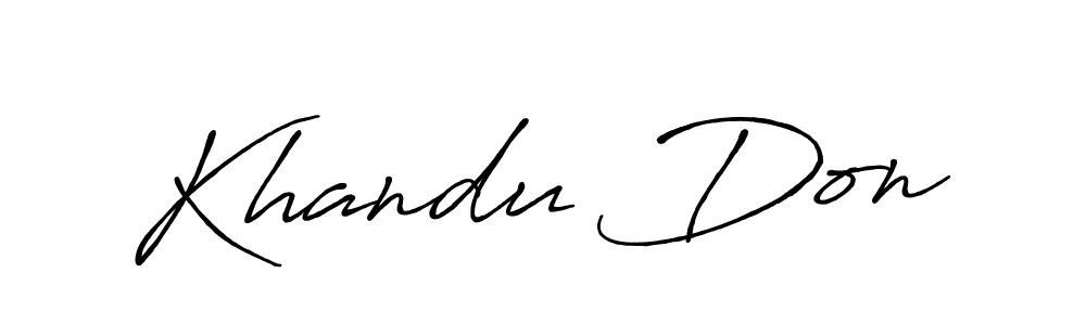 Here are the top 10 professional signature styles for the name Khandu Don. These are the best autograph styles you can use for your name. Khandu Don signature style 7 images and pictures png