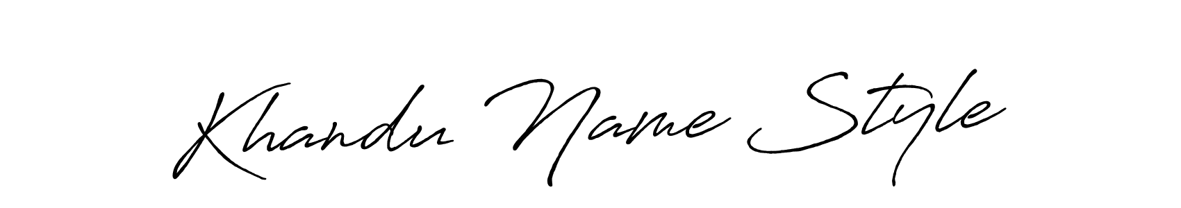 It looks lik you need a new signature style for name Khandu Name Style. Design unique handwritten (Antro_Vectra_Bolder) signature with our free signature maker in just a few clicks. Khandu Name Style signature style 7 images and pictures png