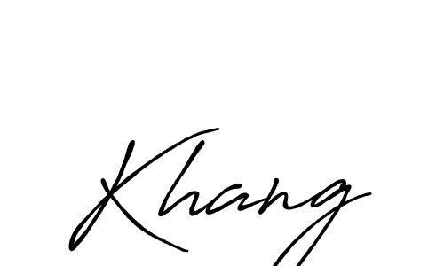 Make a beautiful signature design for name Khang. With this signature (Antro_Vectra_Bolder) style, you can create a handwritten signature for free. Khang signature style 7 images and pictures png