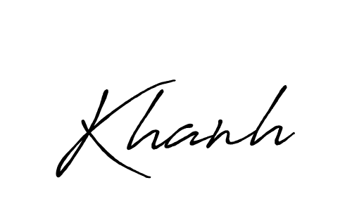 Create a beautiful signature design for name Khanh. With this signature (Antro_Vectra_Bolder) fonts, you can make a handwritten signature for free. Khanh signature style 7 images and pictures png